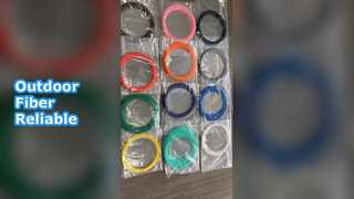 Transparente Glasfaserbündelader für den Außenbereich, 1000 m